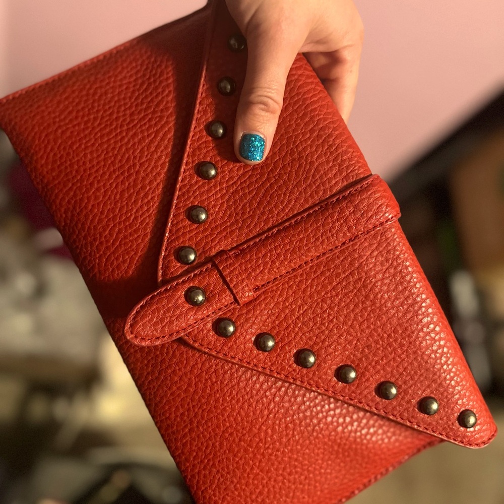 Express red purse adjustable strap
